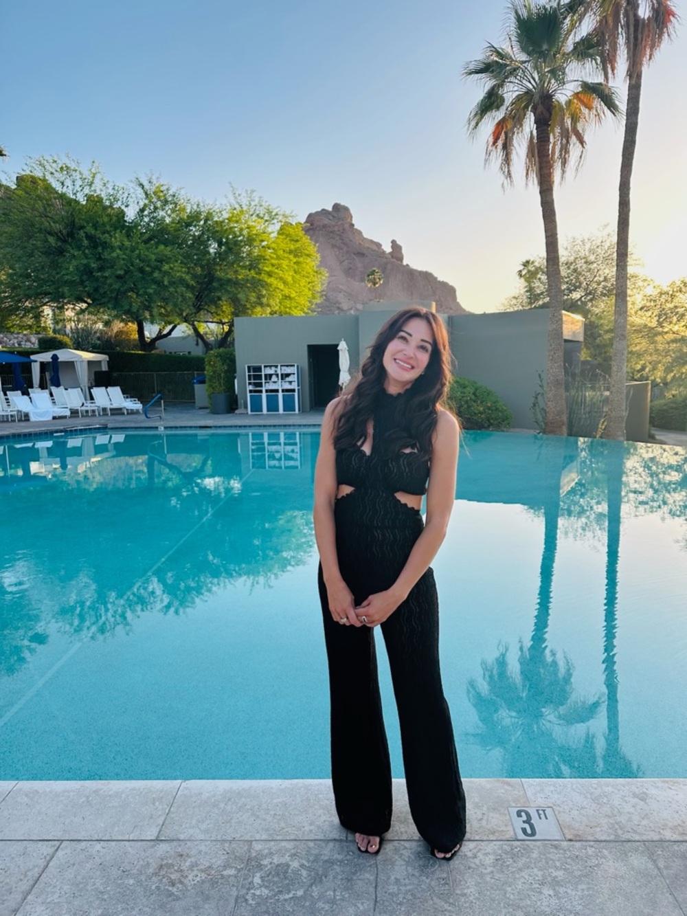 12th Tribe Black Cutout Wide-Leg Jumpsuit